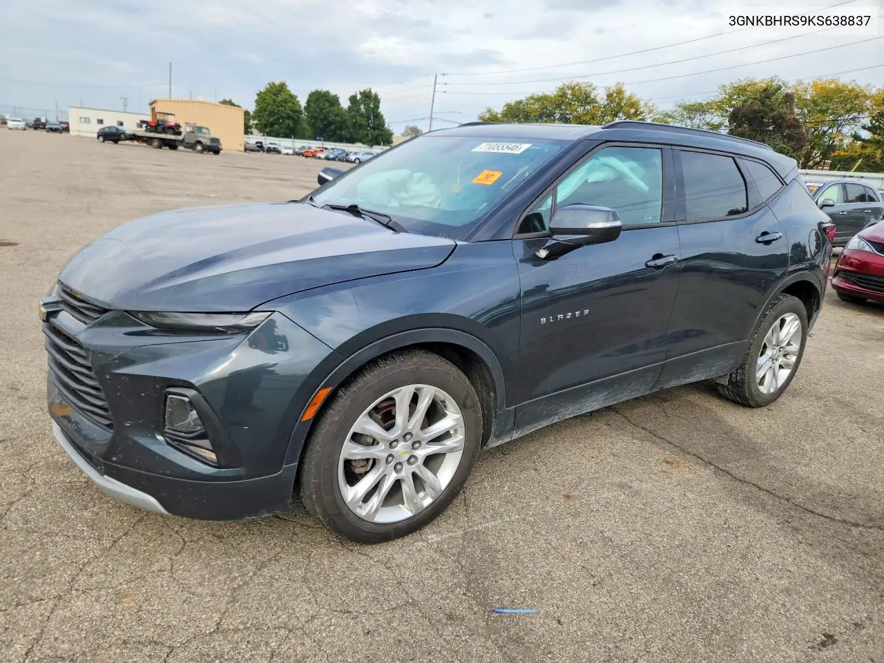 CHEVROLET BLAZER 2019, VIN 3GNKBHRS9KS638837