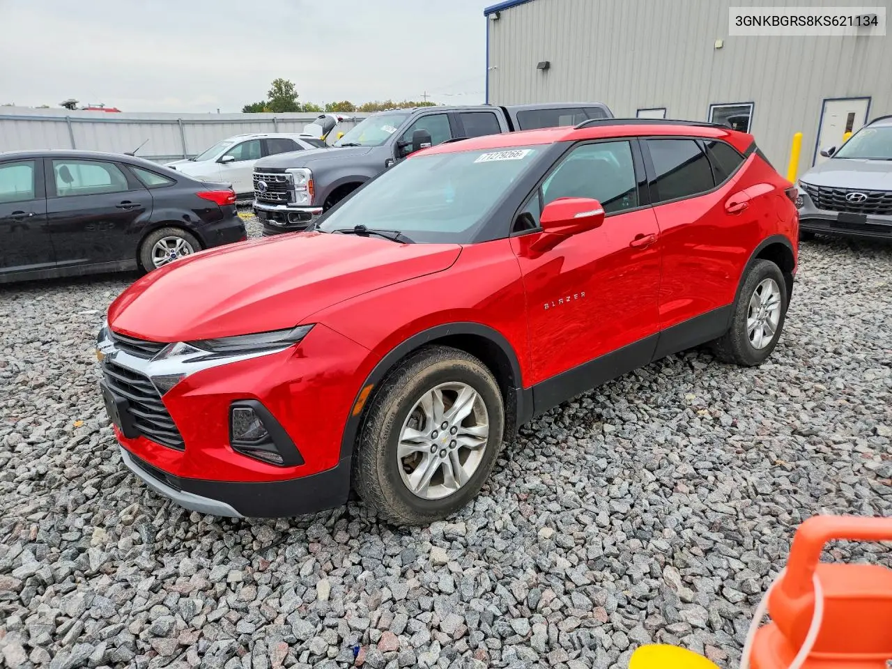 CHEVROLET BLAZER 2019, VIN 3GNKBGRS8KS621134