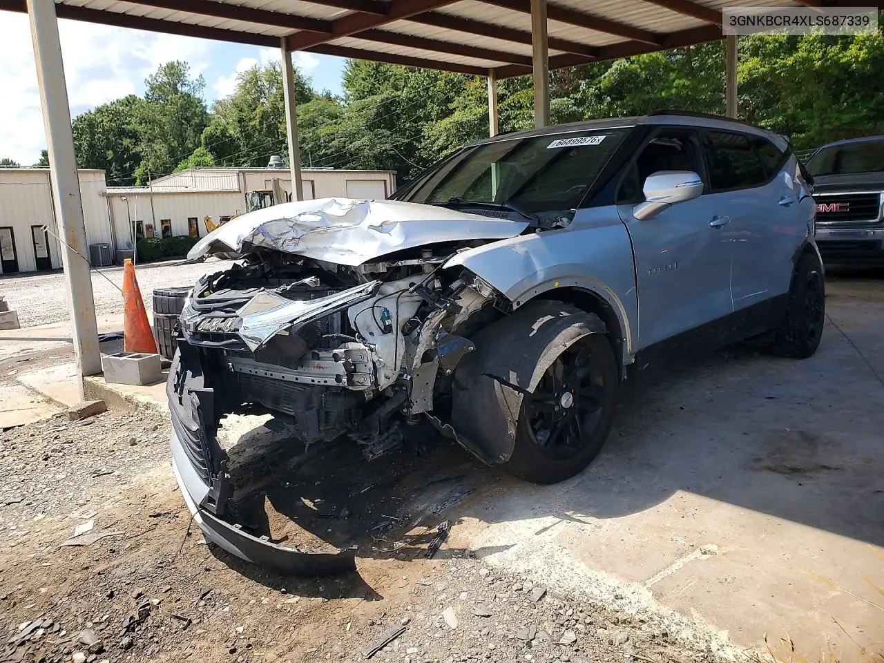 CHEVROLET BLAZER 2020, VIN 3GNKBCR4XLS687339