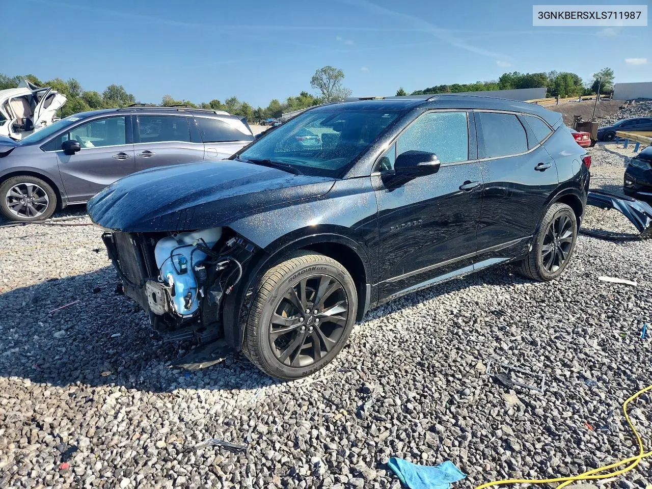 CHEVROLET BLAZER 2020, VIN 3GNKBERSXLS711987