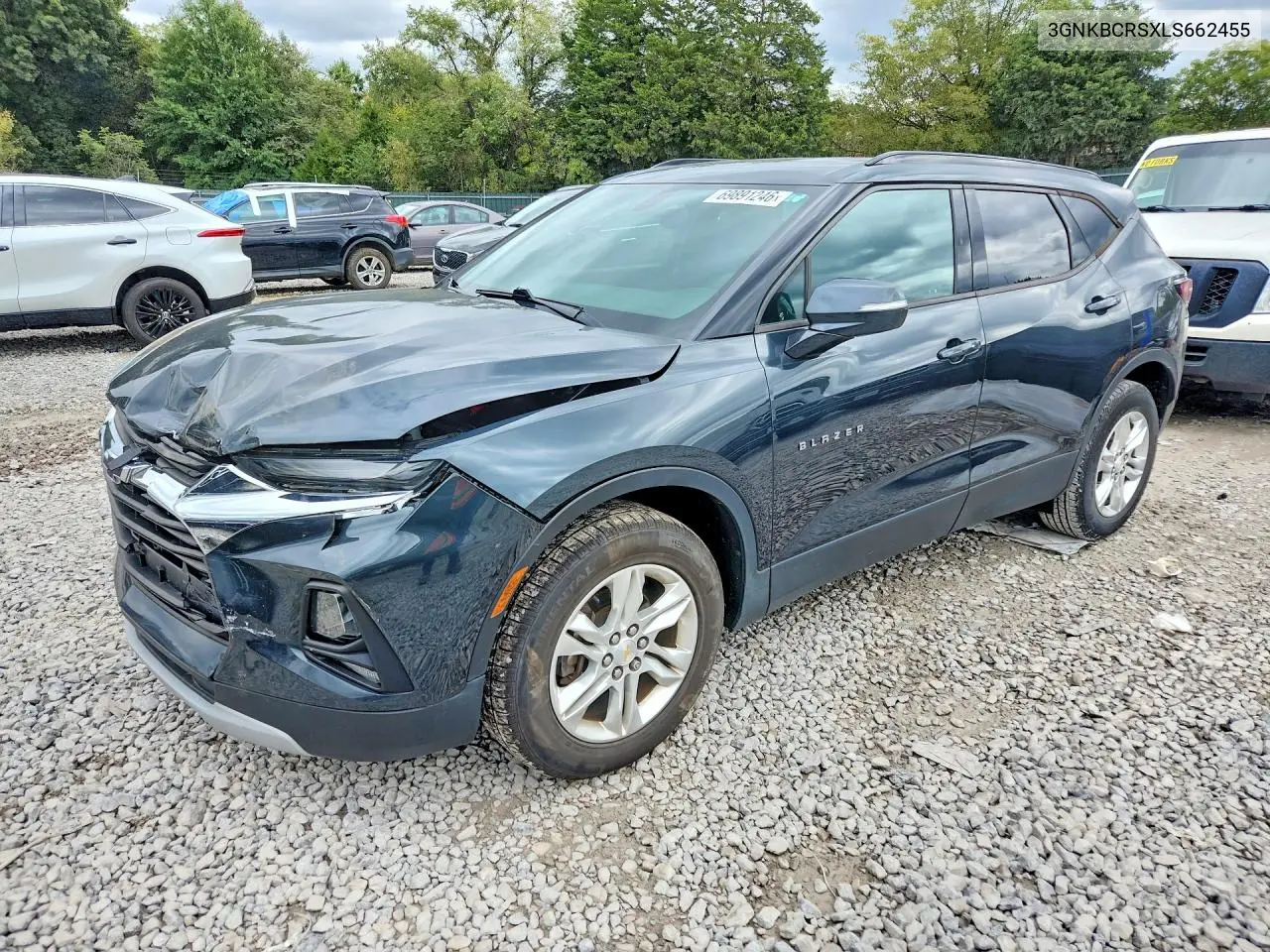 CHEVROLET BLAZER 2020, VIN 3GNKBCRSXLS662455