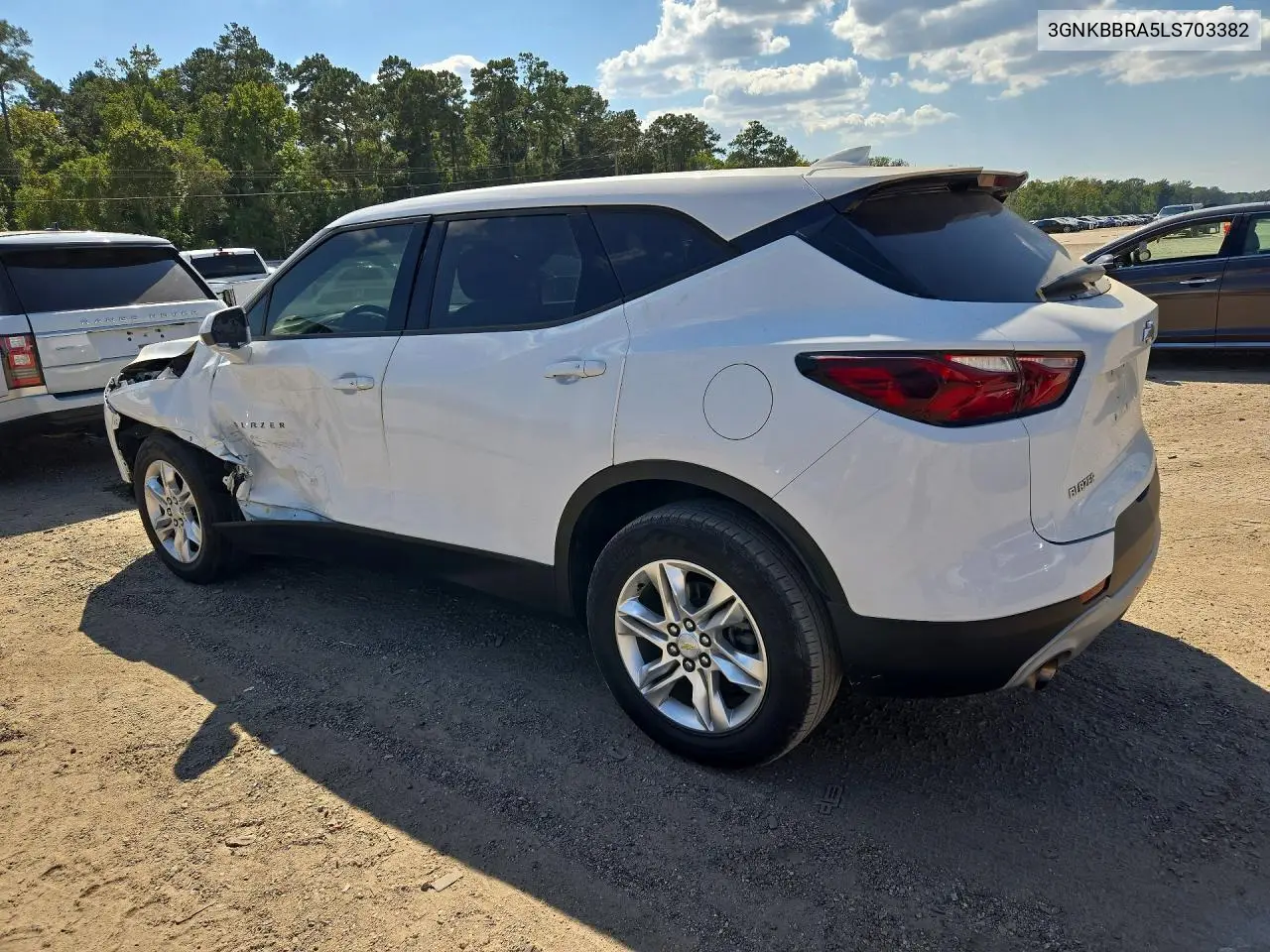 2020 CHEVROLET BLAZER VIN 3GNKBBRA5LS703382 — фото 2