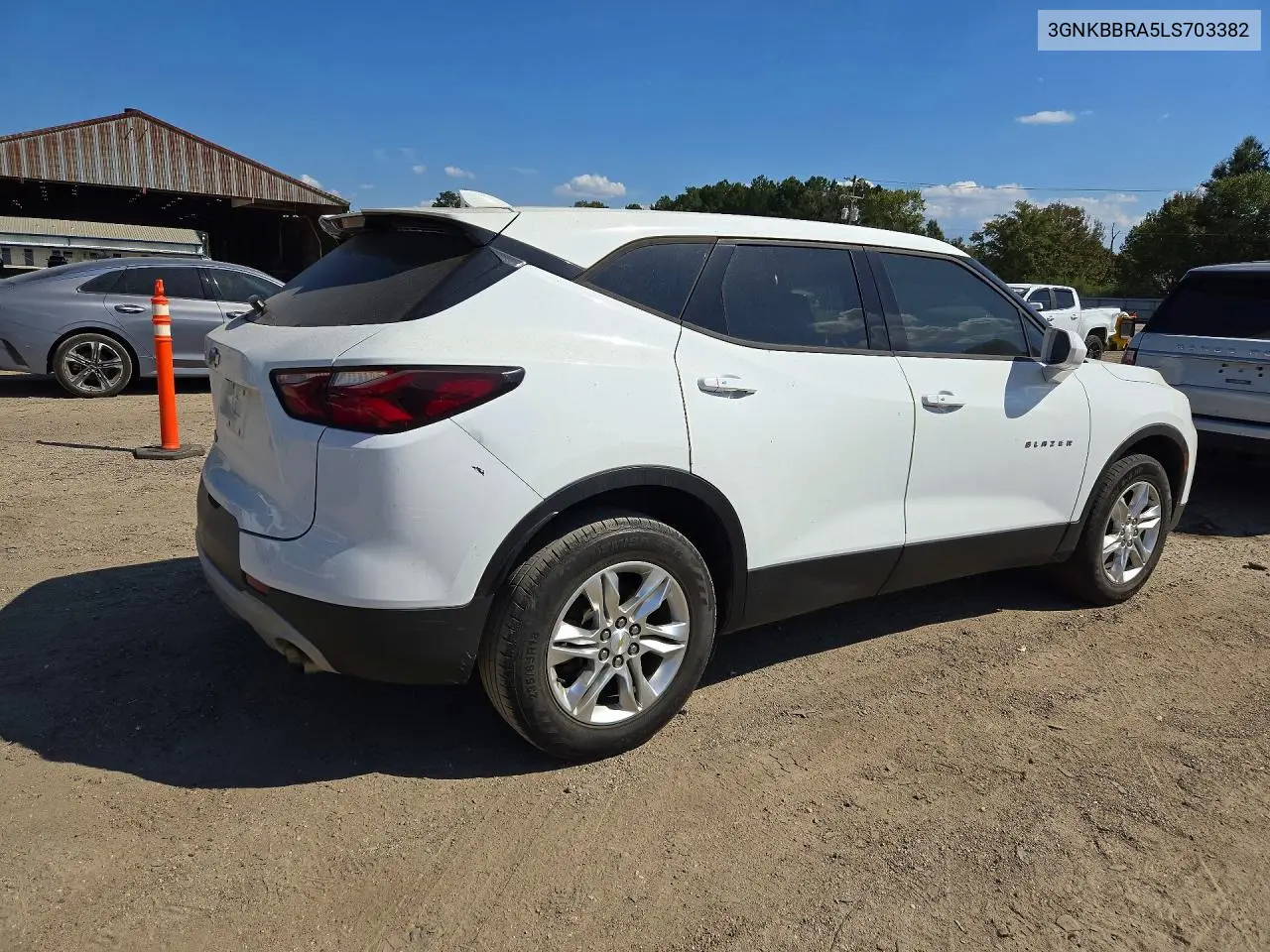 2020 CHEVROLET BLAZER VIN 3GNKBBRA5LS703382 — фото 3