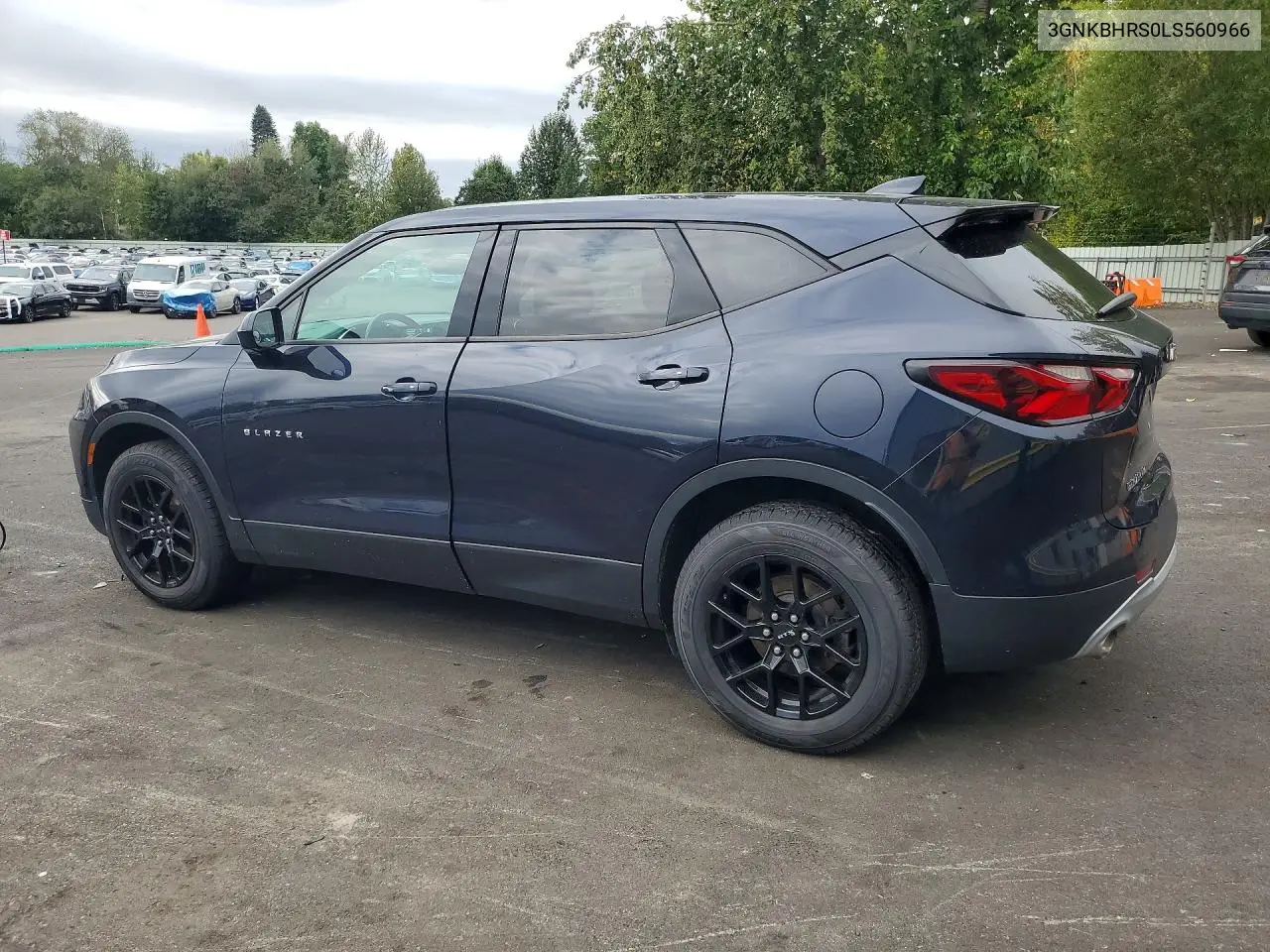 2020 CHEVROLET BLAZER VIN 3GNKBHRS0LS560966 — фото 2