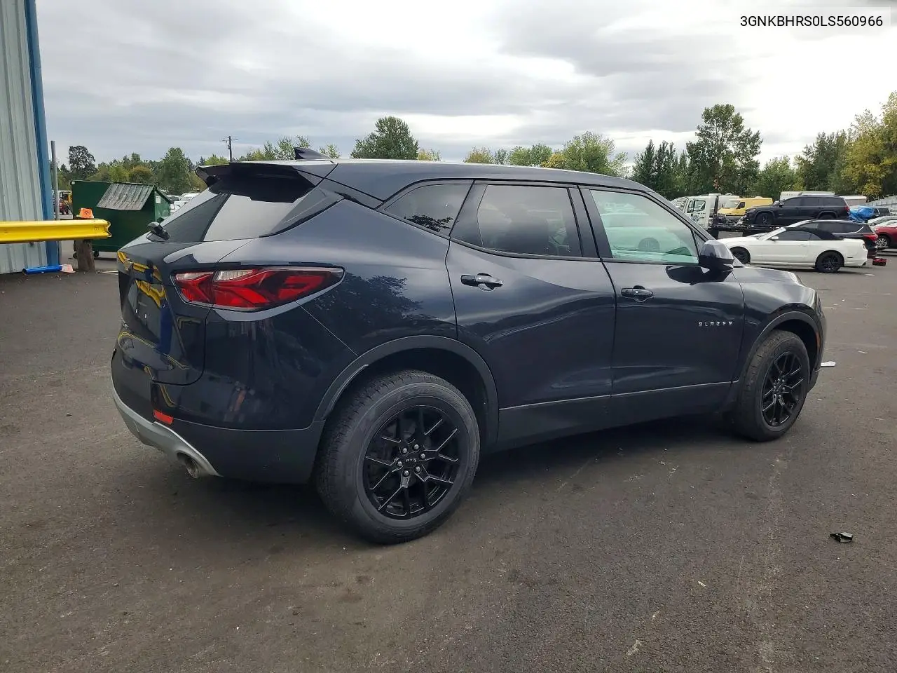 2020 CHEVROLET BLAZER VIN 3GNKBHRS0LS560966 — фото 3