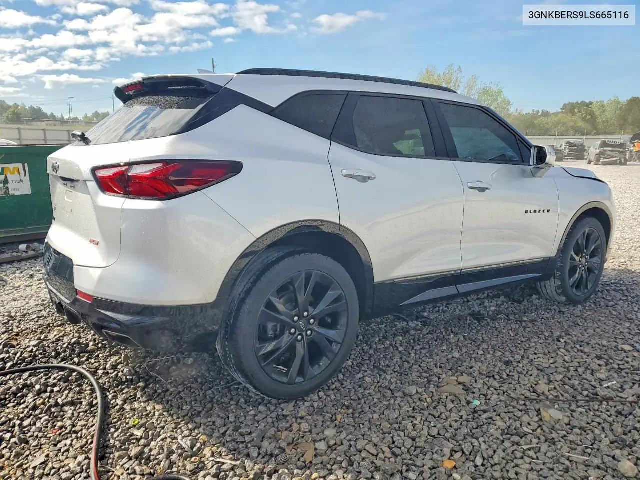 2020 CHEVROLET BLAZER VIN 3GNKBERS9LS665116 — фото 3