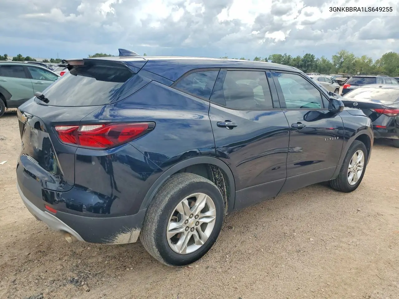 2020 CHEVROLET BLAZER VIN 3GNKBBRA1LS649255 — фото 3