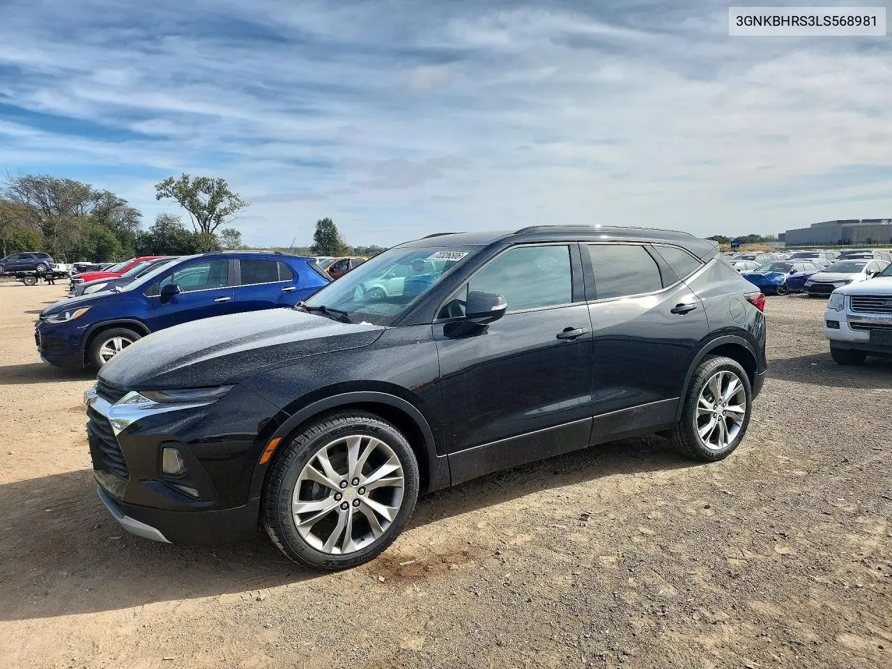 CHEVROLET BLAZER 2020, VIN 3GNKBHRS3LS568981