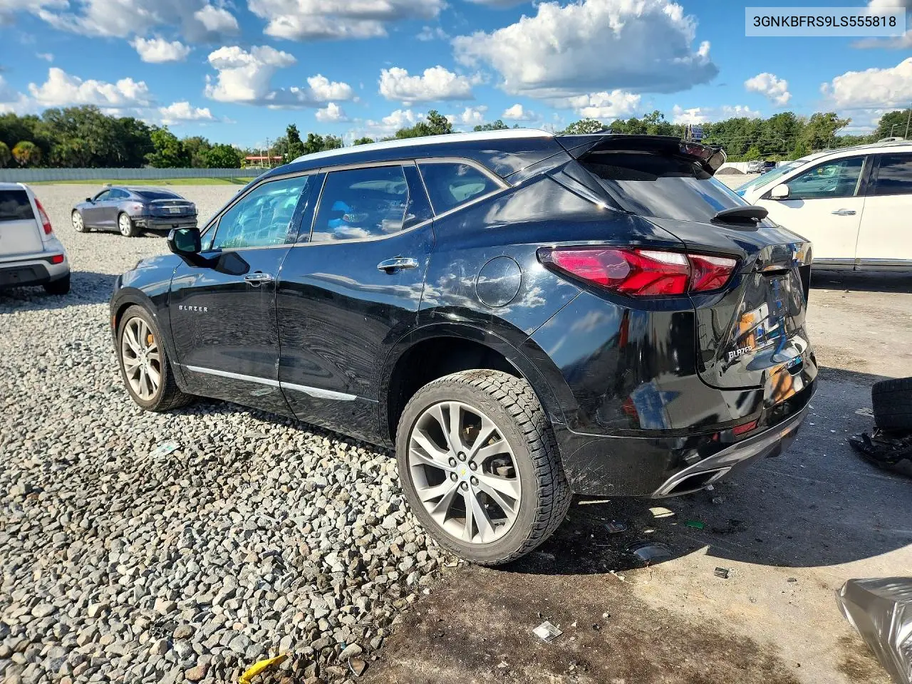 2020 CHEVROLET BLAZER VIN 3GNKBFRS9LS555818 — фото 2