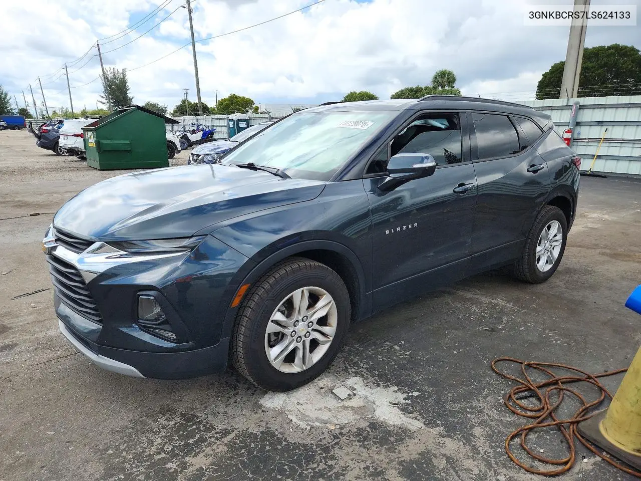 CHEVROLET BLAZER 2020, VIN 3GNKBCRS7LS624133
