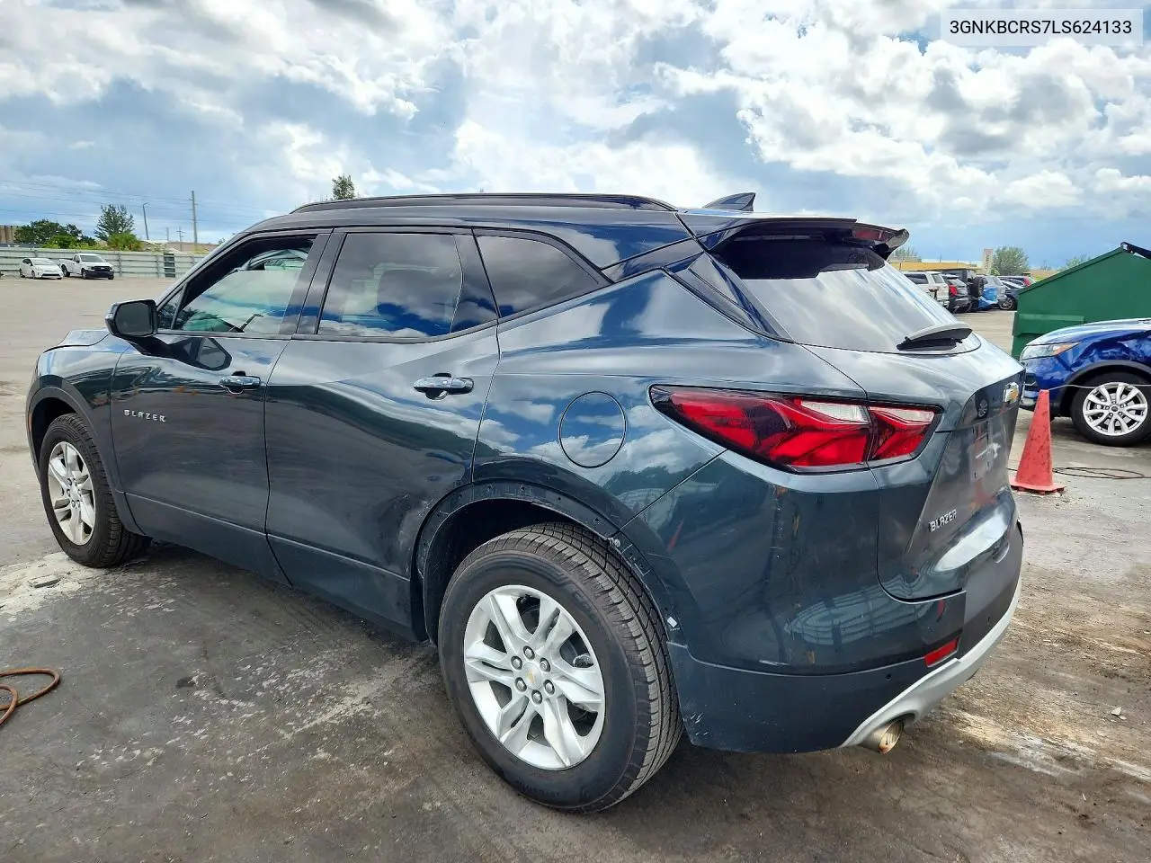 2020 CHEVROLET BLAZER VIN 3GNKBCRS7LS624133 — фото 2