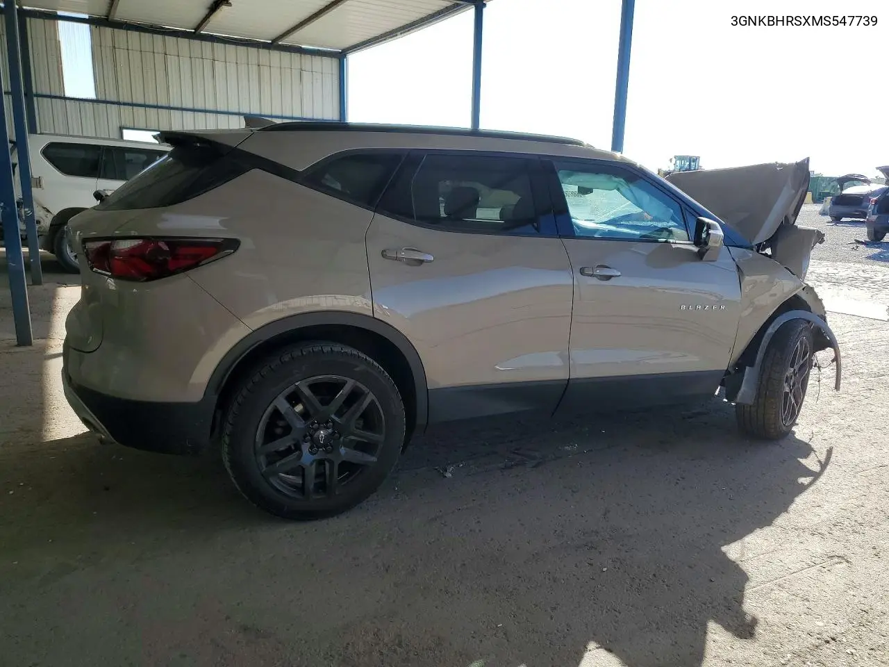 2021 CHEVROLET BLAZER VIN 3GNKBHRSXMS547739 — фото 3