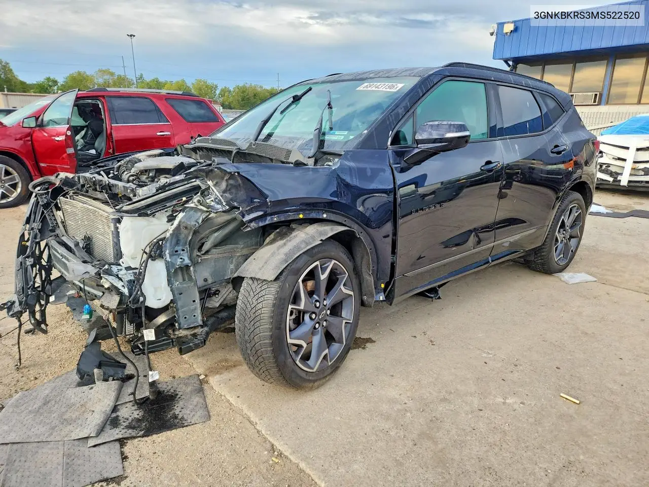 CHEVROLET BLAZER 2021, VIN 3GNKBKRS3MS522520