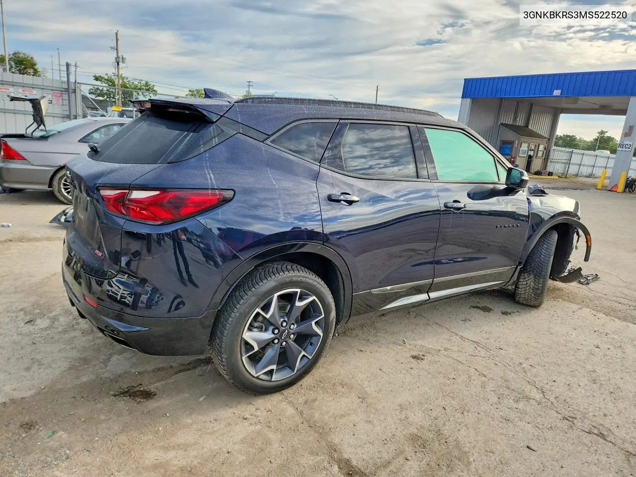 2021 CHEVROLET BLAZER VIN 3GNKBKRS3MS522520 — фото 3
