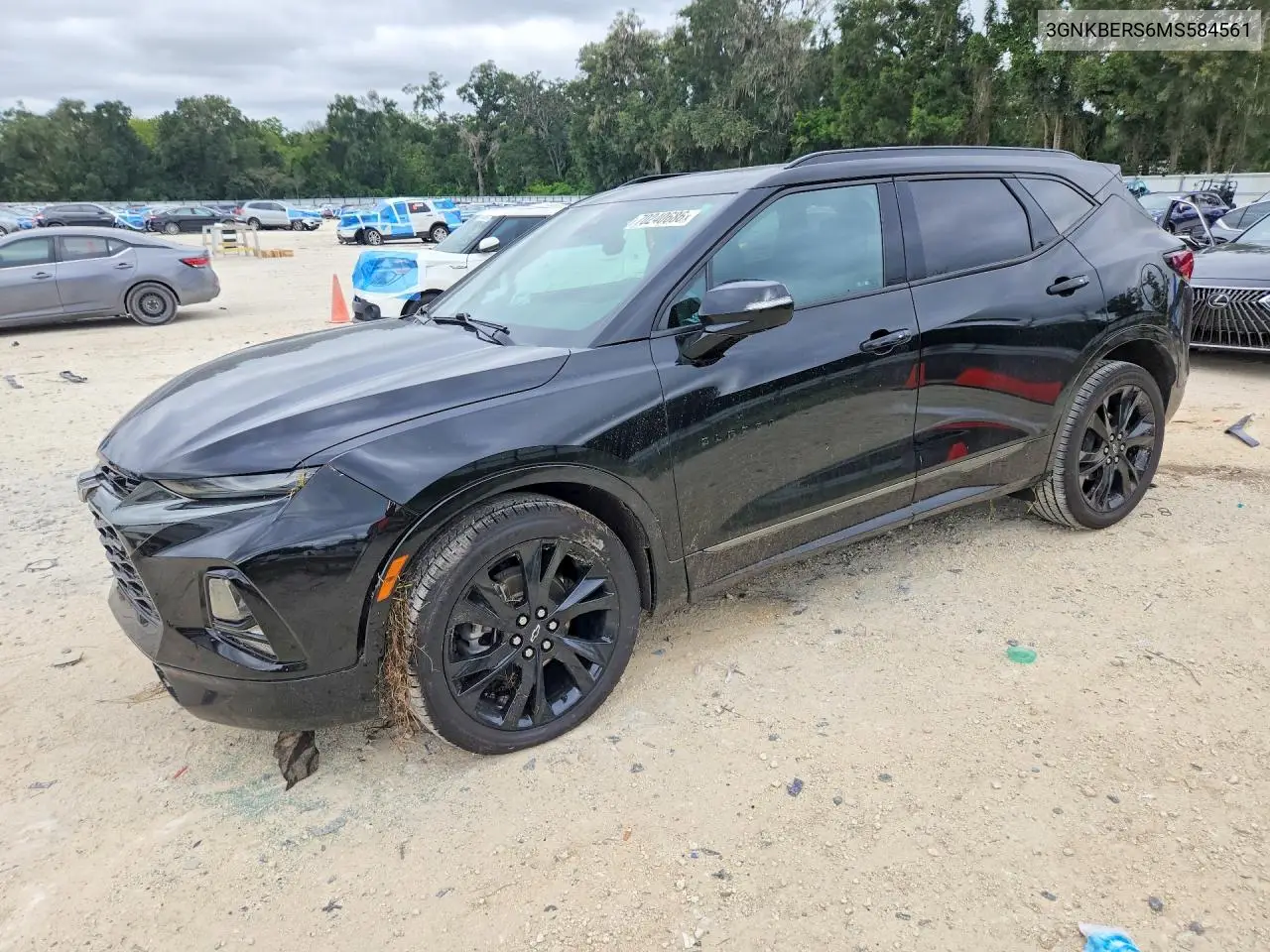 CHEVROLET BLAZER 2021, VIN 3GNKBERS6MS584561