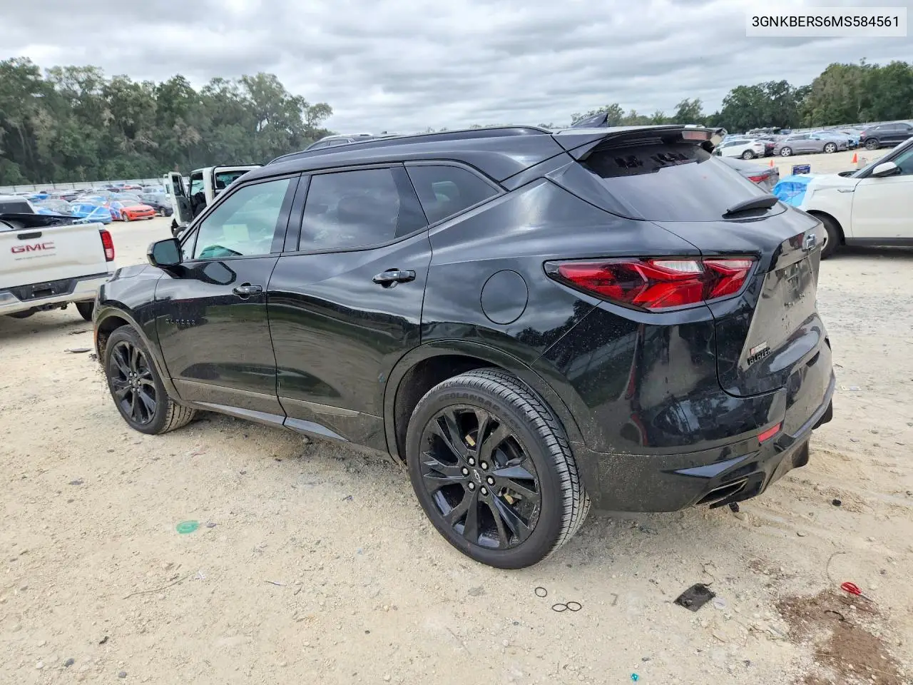 2021 CHEVROLET BLAZER VIN 3GNKBERS6MS584561 — фото 2