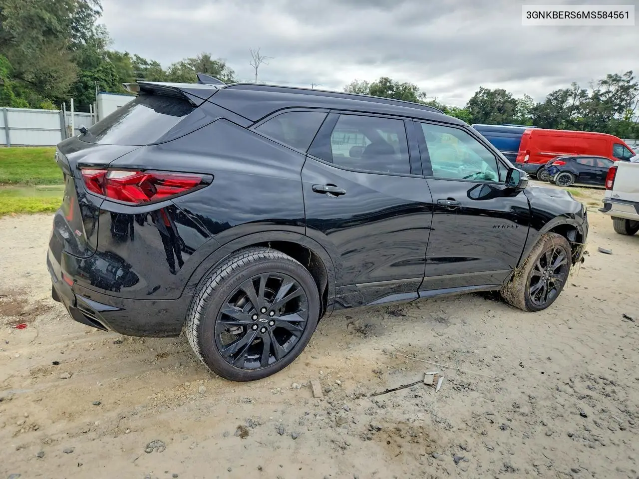 2021 CHEVROLET BLAZER VIN 3GNKBERS6MS584561 — фото 3