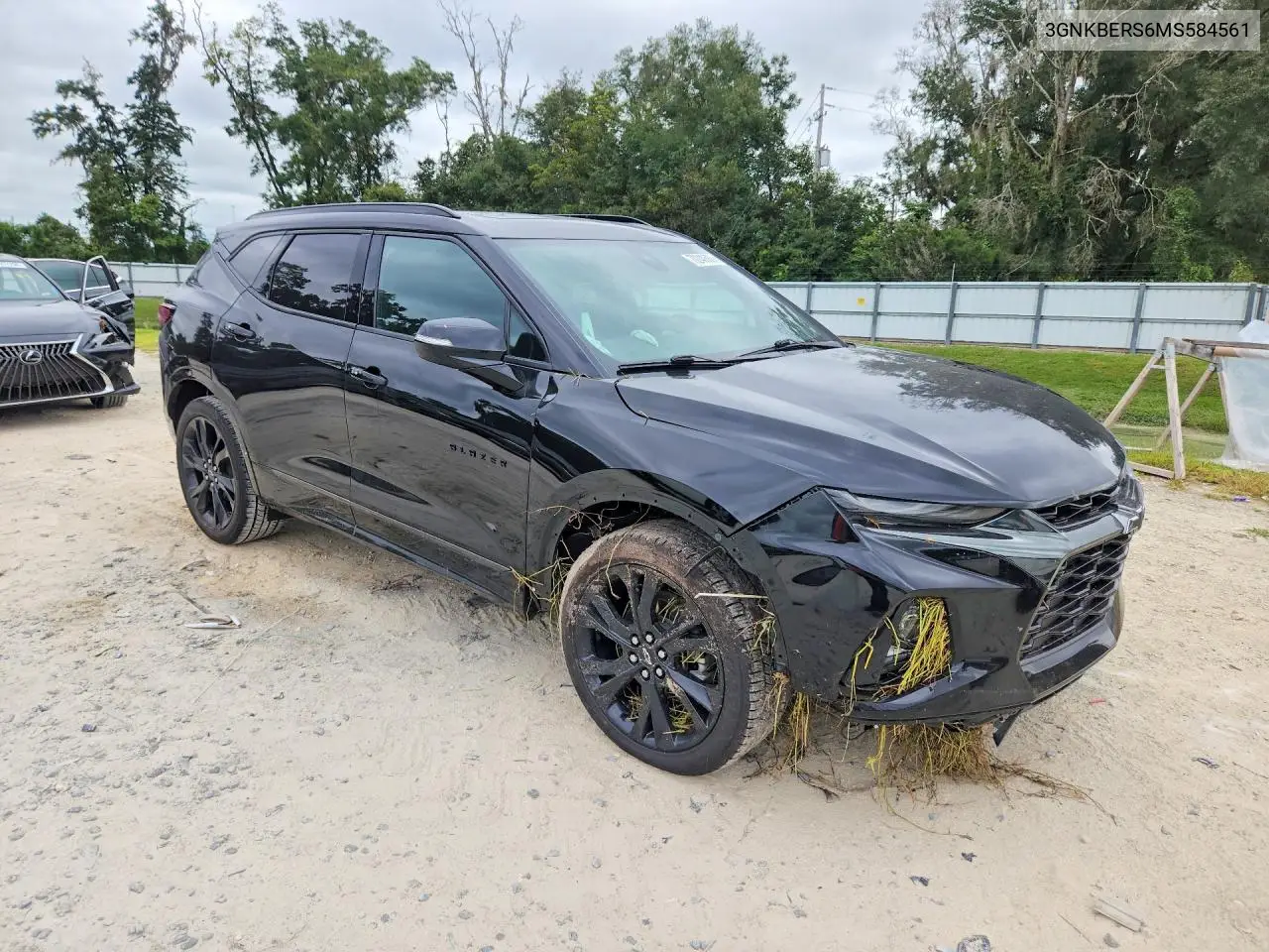 2021 CHEVROLET BLAZER VIN 3GNKBERS6MS584561 — фото 4
