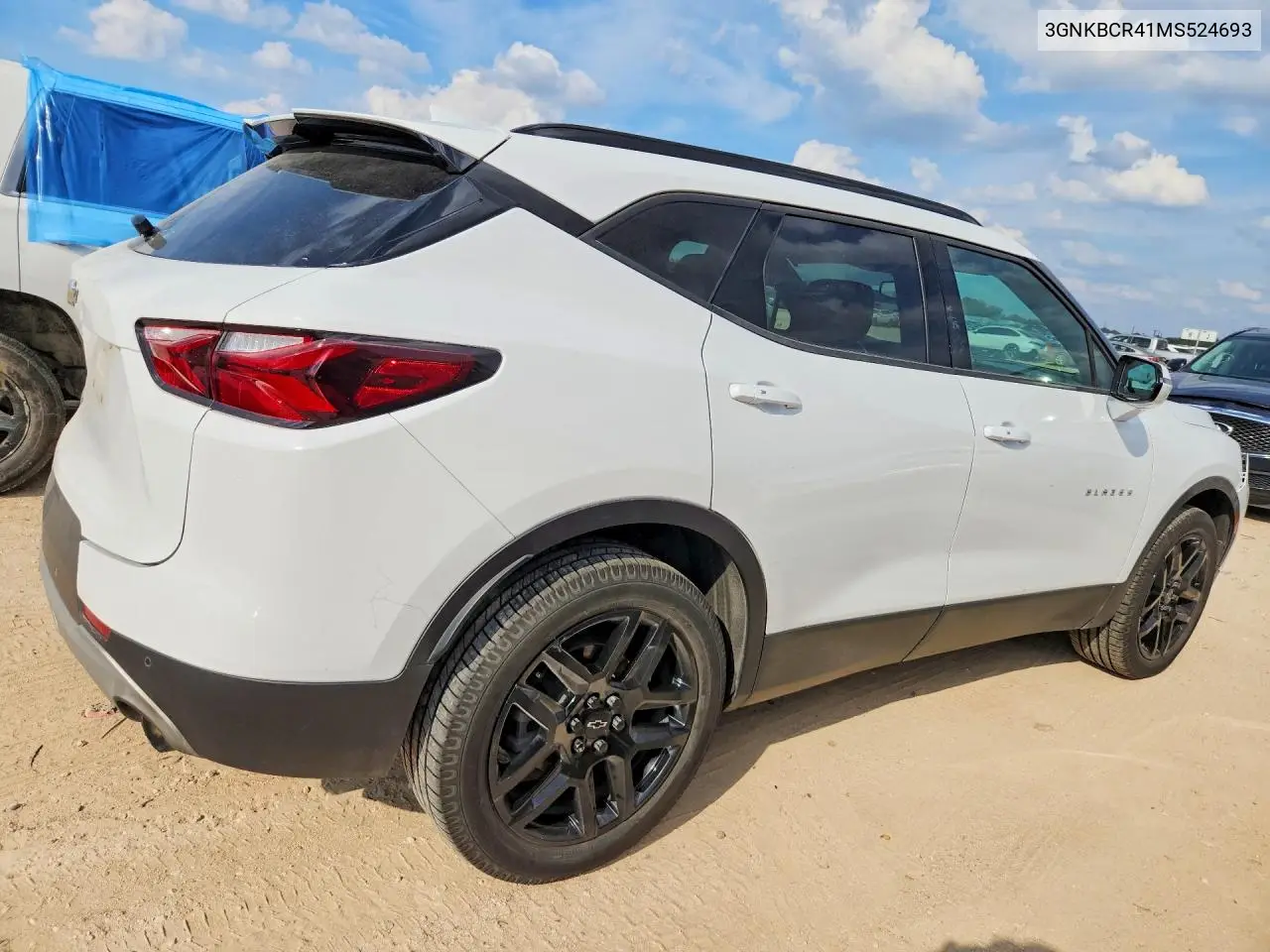 2021 CHEVROLET BLAZER VIN 3GNKBCR41MS524693 — фото 3