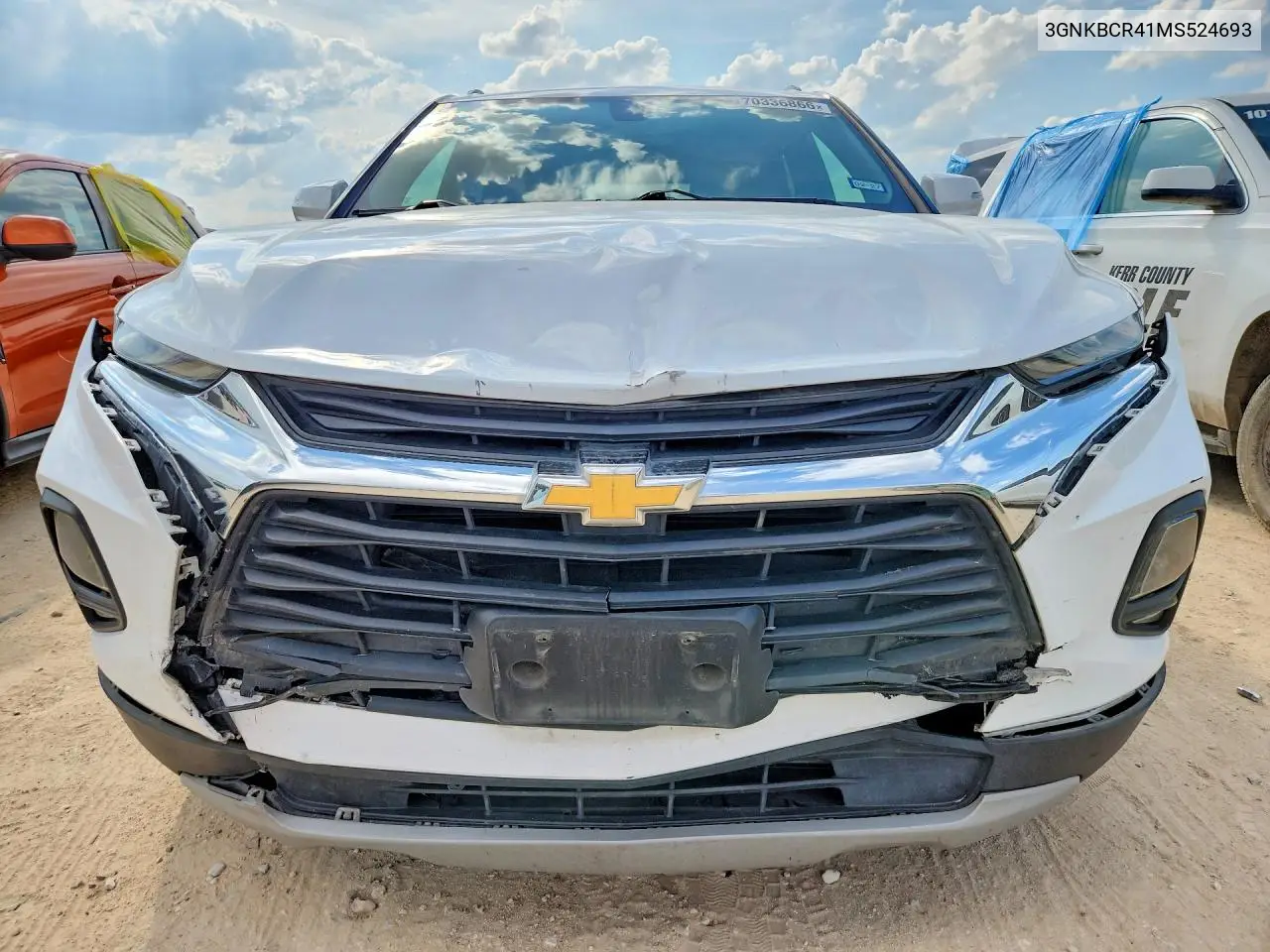2021 CHEVROLET BLAZER VIN 3GNKBCR41MS524693 — фото 5