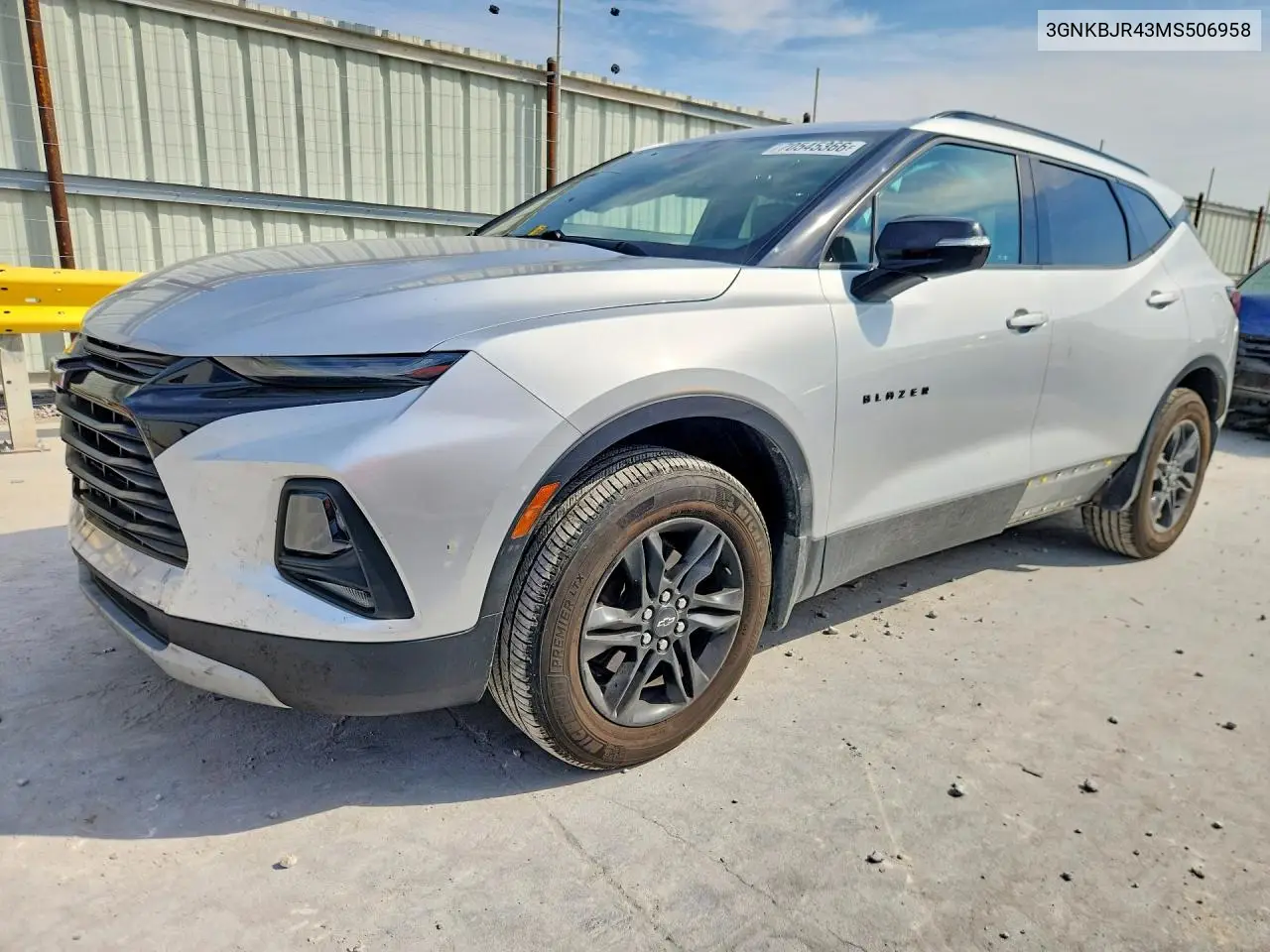 CHEVROLET BLAZER 2021, VIN 3GNKBJR43MS506958