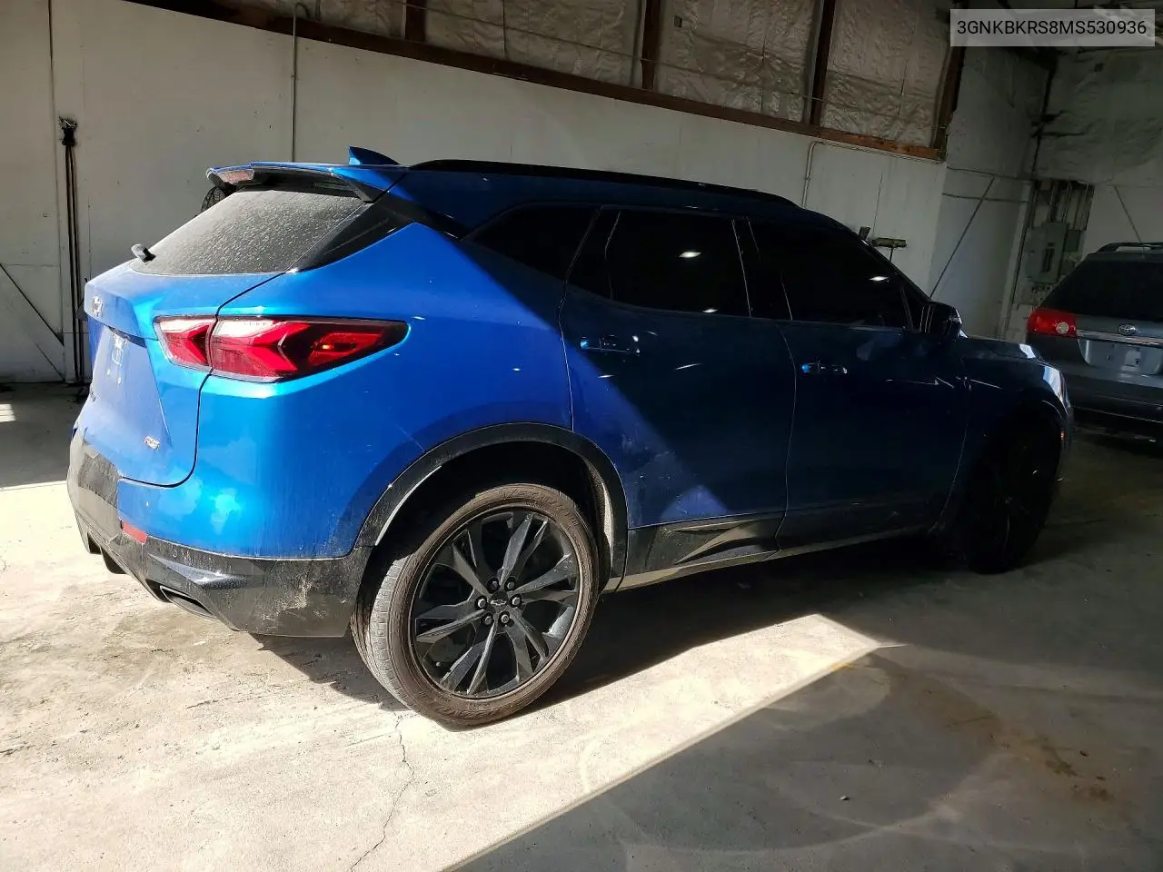 2021 CHEVROLET BLAZER VIN 3GNKBKRS8MS530936 — фото 3