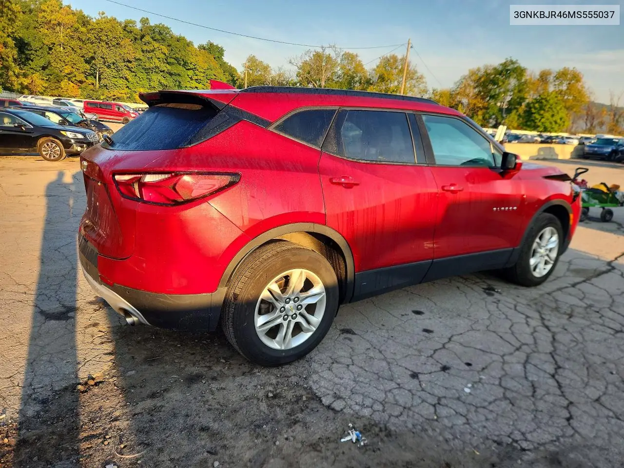 2021 CHEVROLET BLAZER VIN 3GNKBJR46MS555037 — фото 3