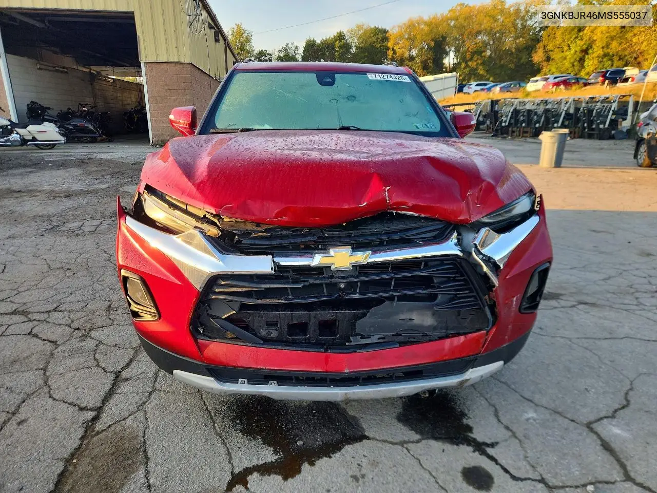 2021 CHEVROLET BLAZER VIN 3GNKBJR46MS555037 — фото 5