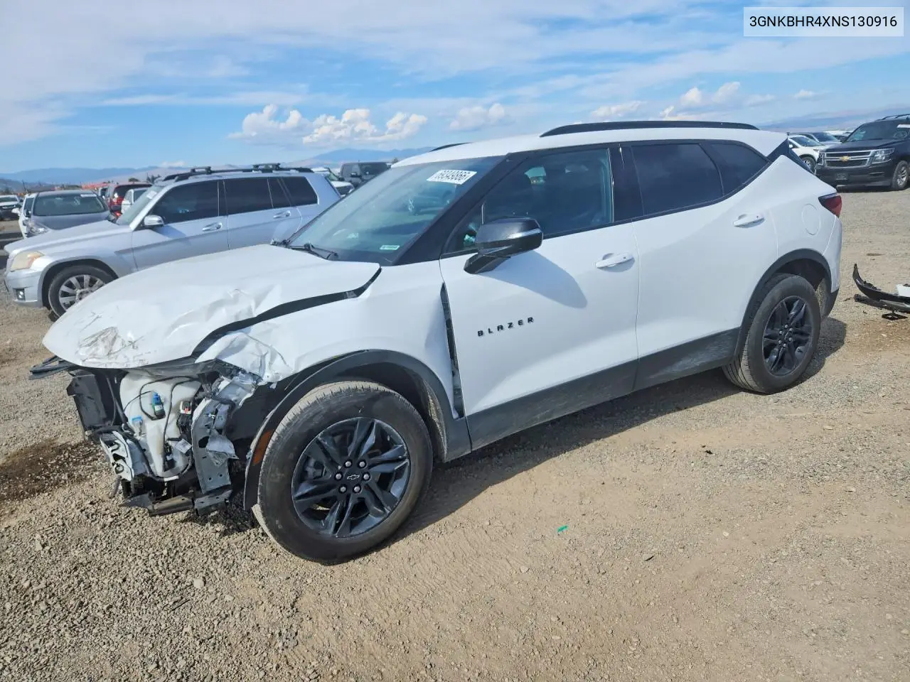 CHEVROLET BLAZER 2022, VIN 3GNLBHR4XNS130916