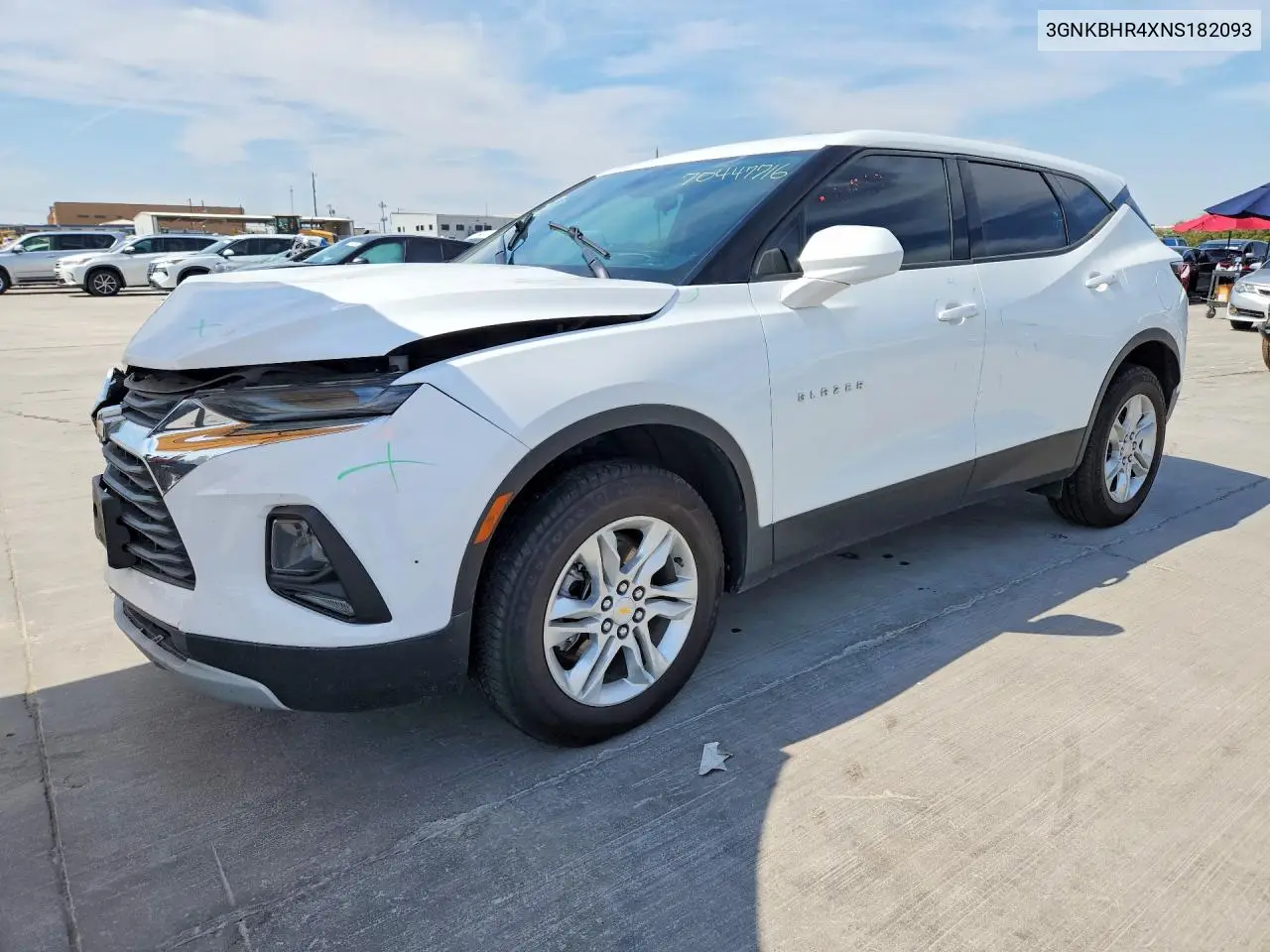 CHEVROLET BLAZER 2022, VIN 3GNKBHR4XNS182093
