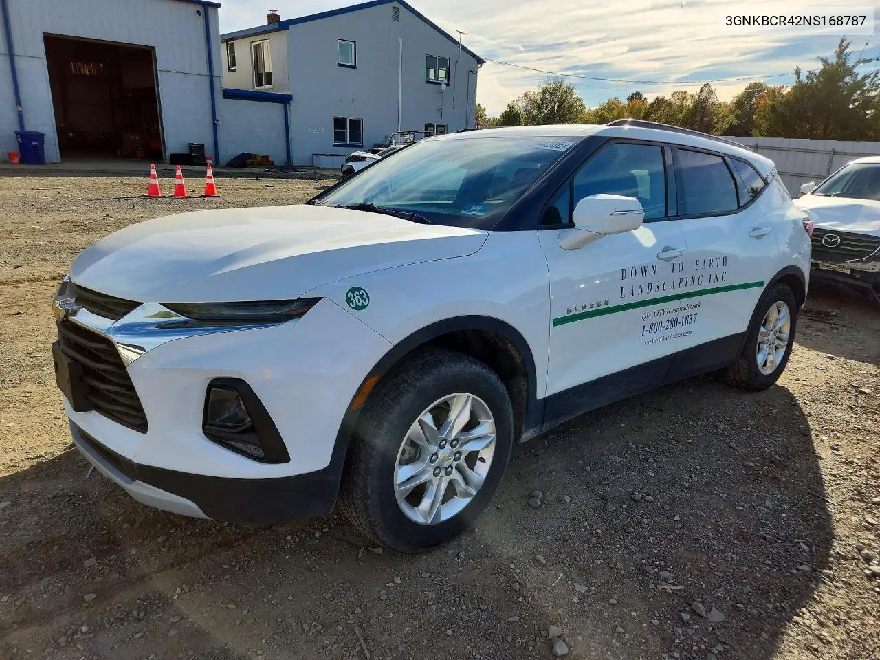 CHEVROLET BLAZER 2022, VIN 3GNKBCR42NS168787