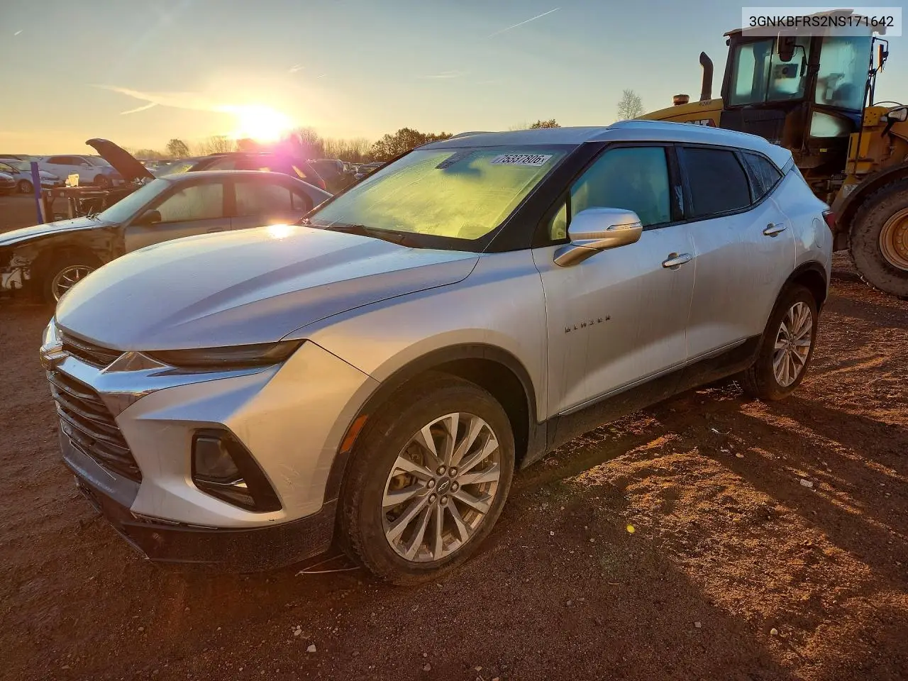 CHEVROLET BLAZER 2022, VIN 3GNKBFRS2NS171642