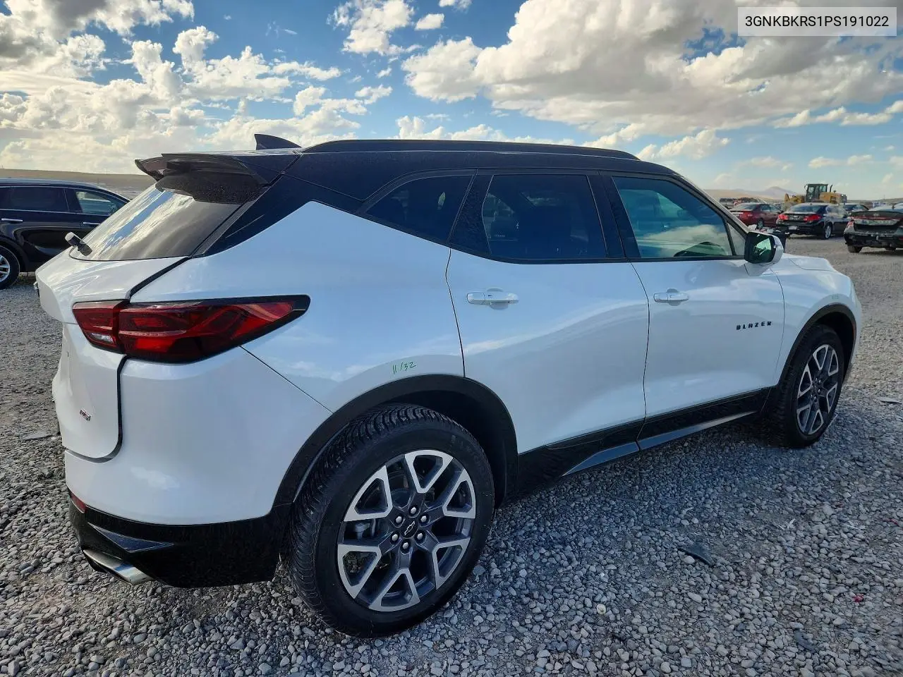 2023 CHEVROLET BLAZER VIN 3GNKBKRS1PS191022 — фото 3