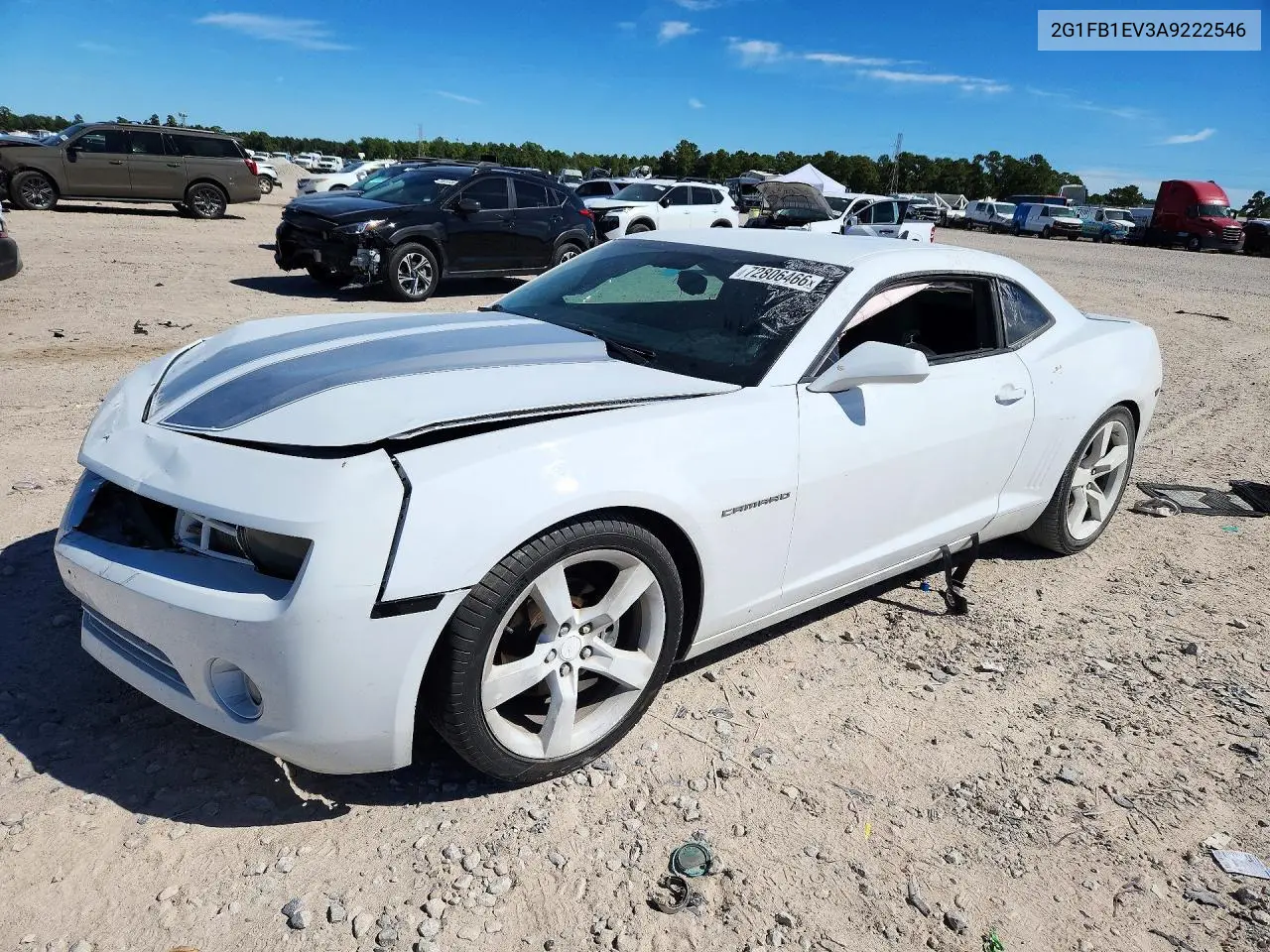 CHEVROLET CAMARO 2010, VIN 2G1FB1EV3A9222546