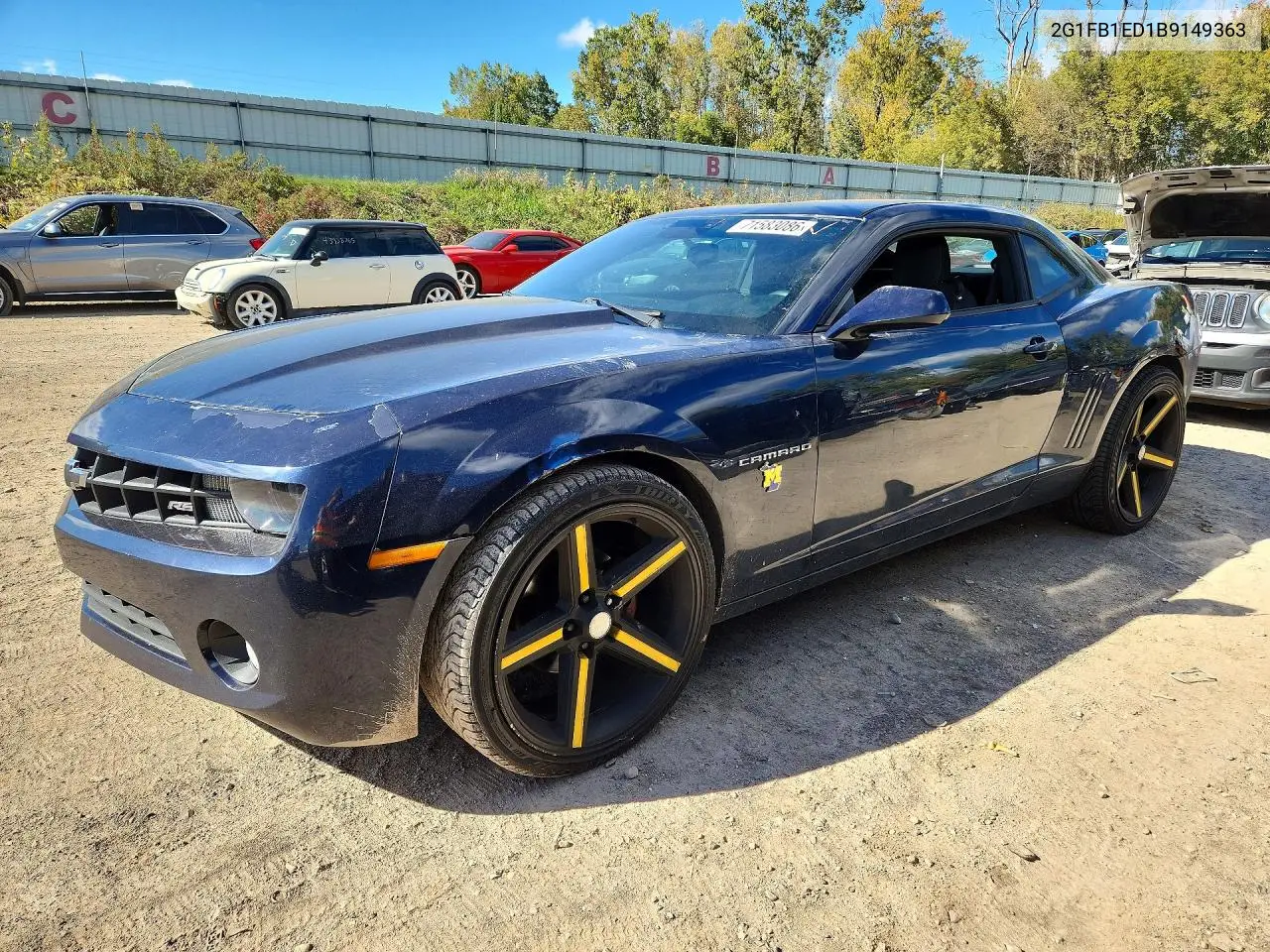 CHEVROLET CAMARO 2011, VIN 2G1FB1ED1B9149363