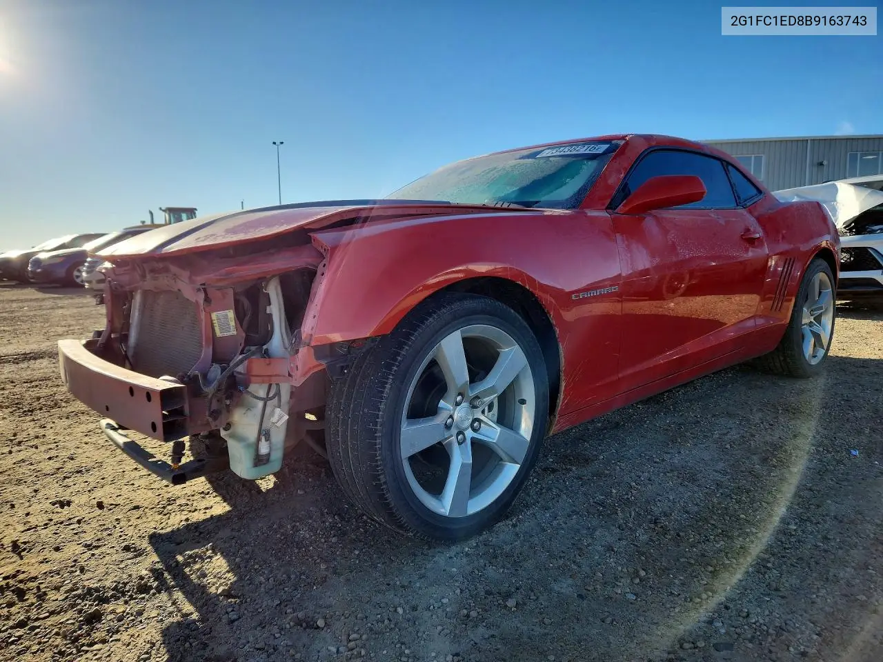CHEVROLET CAMARO 2011, VIN 2G1FC1ED8B9163743