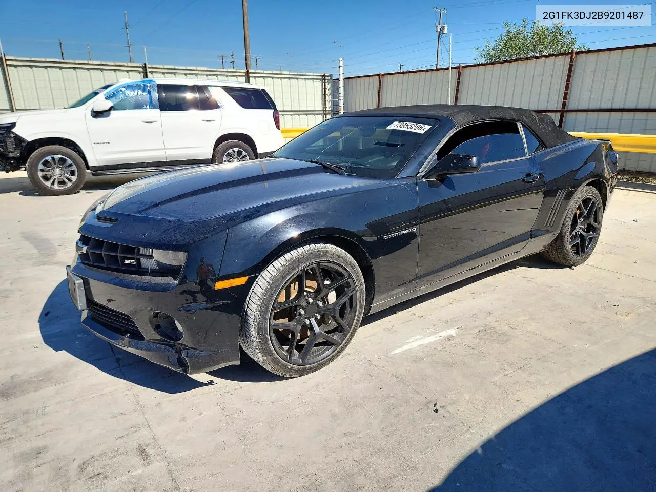CHEVROLET CAMARO 2011, VIN 2G1FK3DJ2B9201487