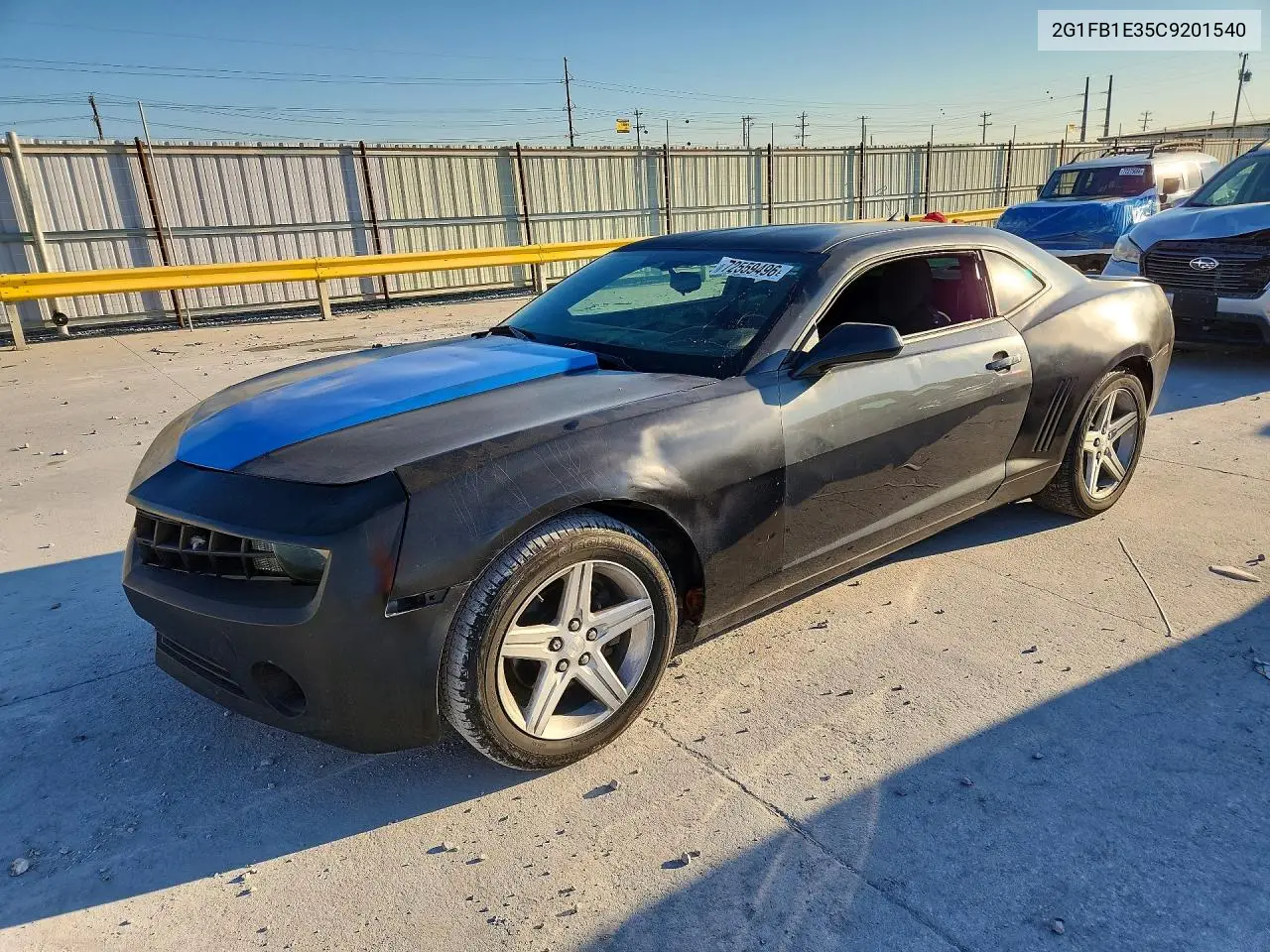 CHEVROLET CAMARO 2012, VIN 2G1FB1E35C9201540