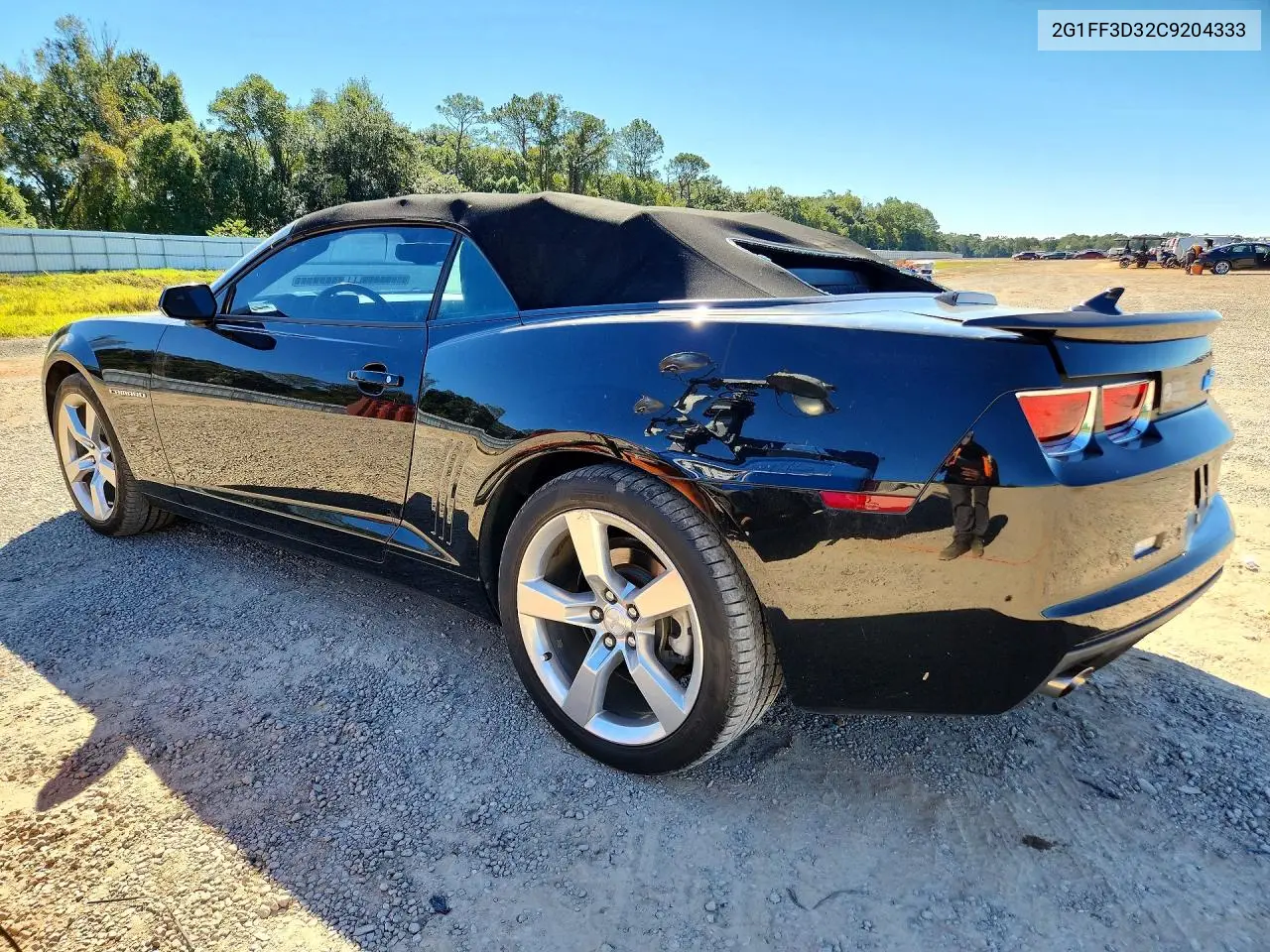 2012 CHEVROLET CAMARO VIN 2G1FF3D32C9204333 — фото 2