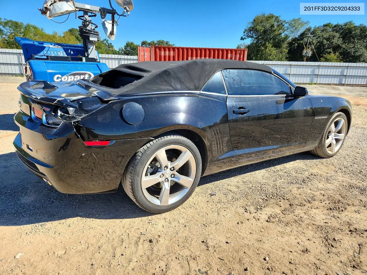 2012 CHEVROLET CAMARO VIN 2G1FF3D32C9204333 — фото 3