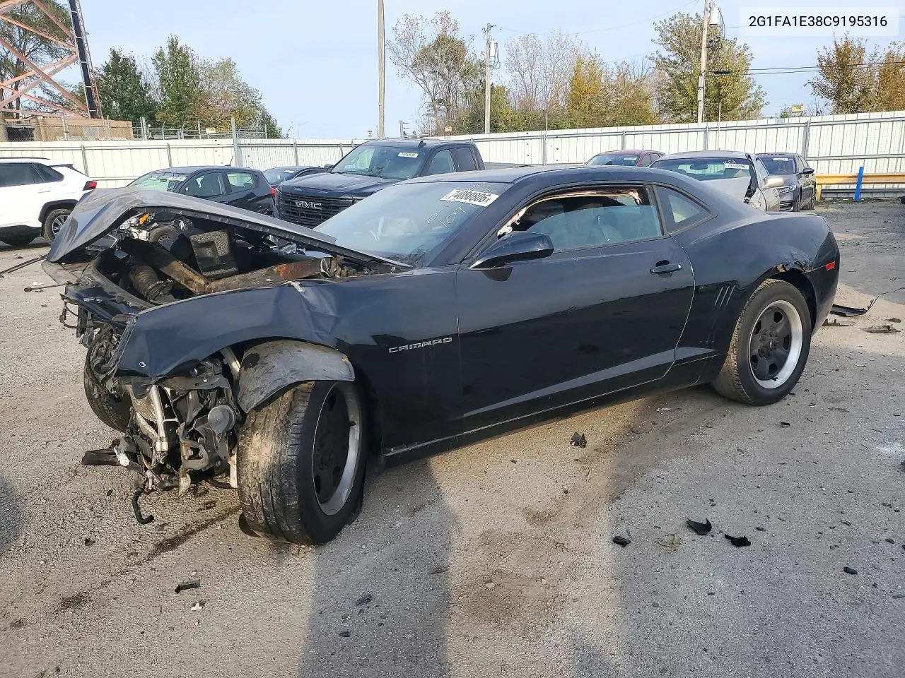 CHEVROLET CAMARO 2012, VIN 2G1FA1E38C9195316