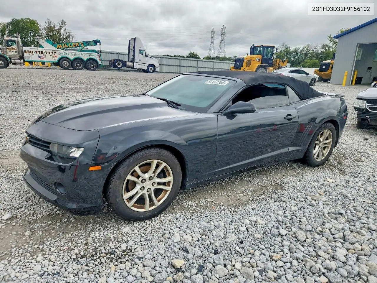 CHEVROLET CAMARO 2015, VIN 2G1FD3D32F9156102