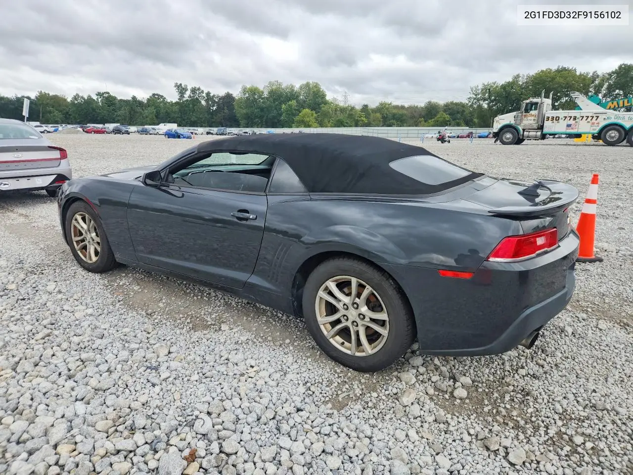 2015 CHEVROLET CAMARO VIN 2G1FD3D32F9156102 — фото 2