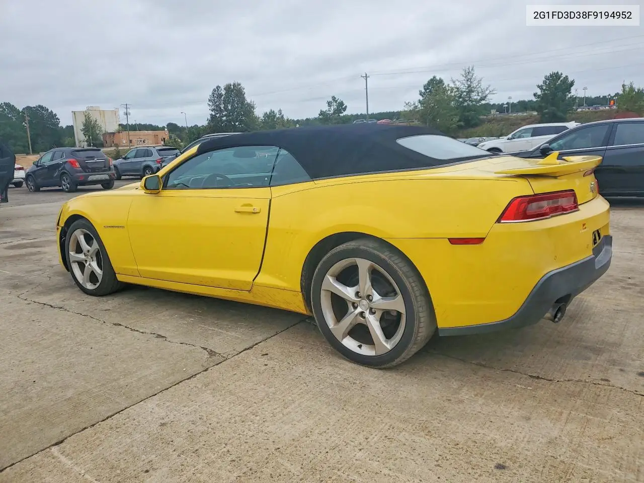 2015 CHEVROLET CAMARO VIN 2G1FD3D38F9194952 — фото 2