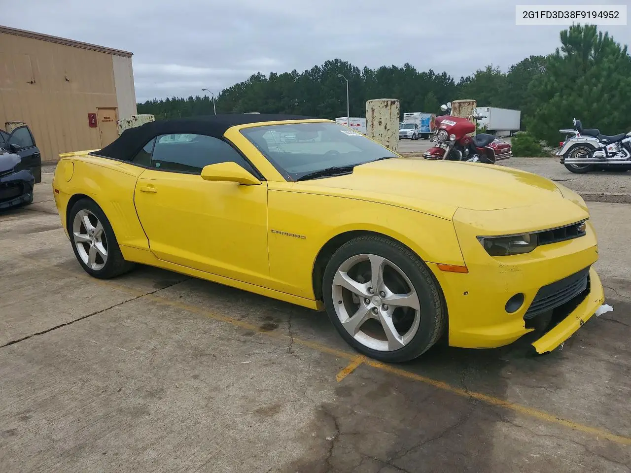 2015 CHEVROLET CAMARO VIN 2G1FD3D38F9194952 — фото 4