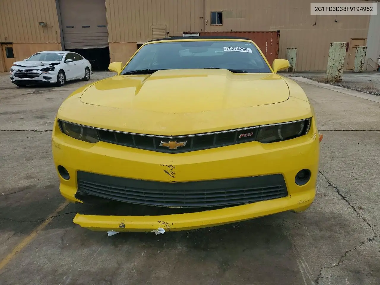 2015 CHEVROLET CAMARO VIN 2G1FD3D38F9194952 — фото 5