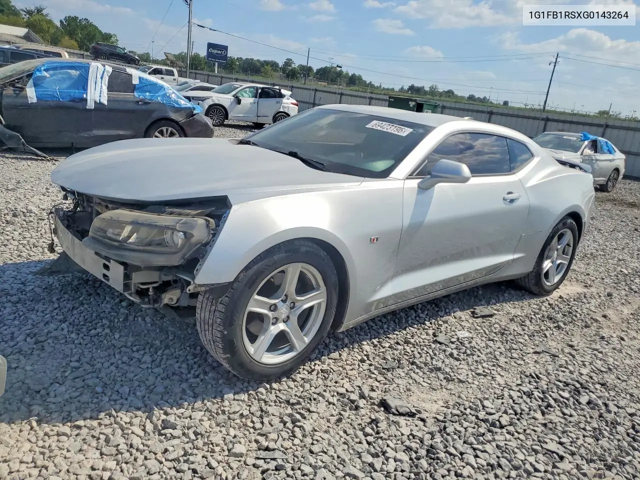 CHEVROLET CAMARO 2016, VIN 1G1FB1RSXG0143264