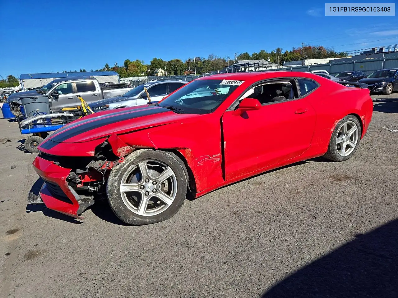 CHEVROLET CAMARO 2016, VIN 1G1FB1RS9G0163408