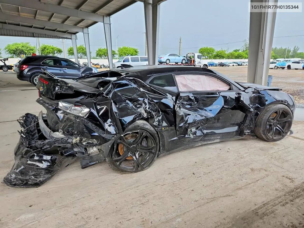 CHEVROLET CAMARO 2017, VIN 1G1FH1R77H0135344