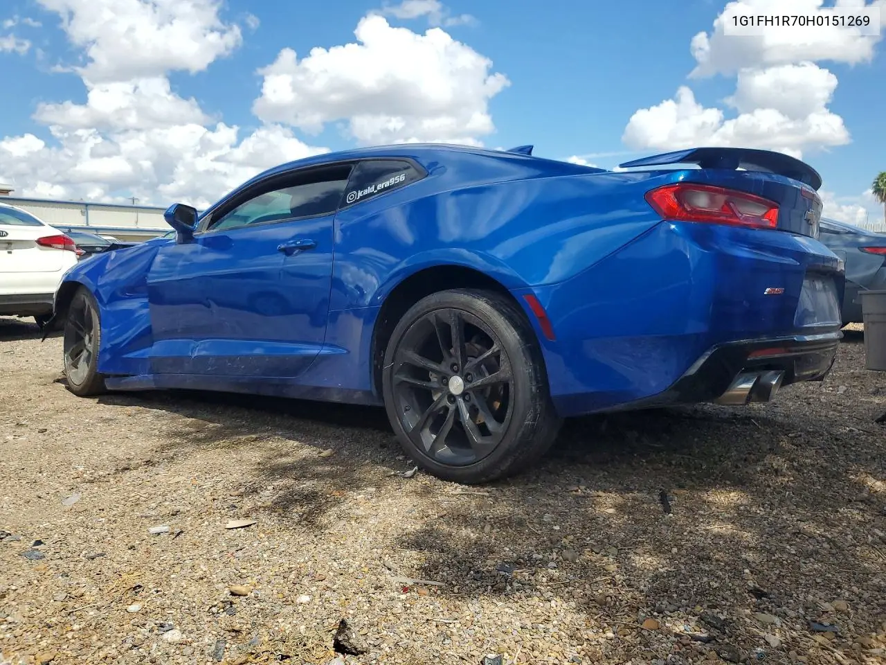 2017 CHEVROLET CAMARO VIN 1G1FH1R70H0151269 — фото 2